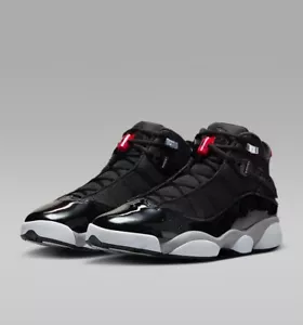 Auténticas Nuevas Zapatos Nike Air Jordan de 6 Anillos ""Cemento Negro"" para Hombre Talla 10.5 - Imagen 1 de 4