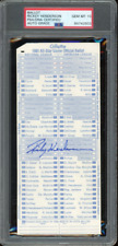 Rickey Henderson Signed 1981 All-Star Game Official Ballot - Auto Gem Mint 10!