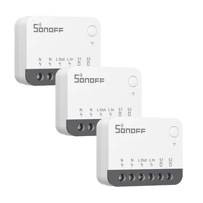 3PCS Sonoff ZigBee 3.0 Drahtlose 2Way Licht Schalter Modul Relais App Steuerung - Bild 1 von 4