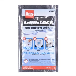 0.6 oz Liquilock Gel Packet, Solidifies Toilet Water - Picture 1 of 2