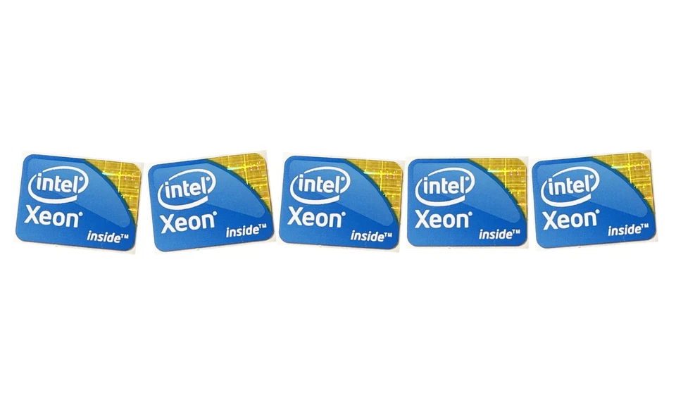 5 pcs Sticker for Xeon Inside 15.5mm x 21mm Label Logo Decal Case Badge - Image 1 of 1