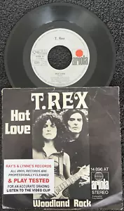 T. Rex – Hot Love 7'' Vinyl IMPORT 1971 CLEANED/PLAY TESTED VG/VG VIDEO CLIP - Picture 1 of 8