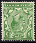 KGV 1924-6 SG418Wi ½d Green Block Cypher Watermark Inverted UNMOUNTED MINT