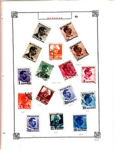 ROMANIA Old Stamps Roumanie vieux timbres sur feuiles d'albums lot 427 - Imagen 1 de 1