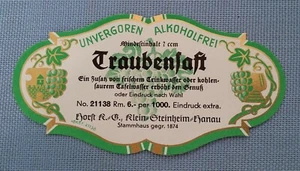 old juice label Sample label Bottle neck label Fruit juice Traubensaft 1920er - Picture 1 of 2
