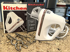 KitchenAid KHM5DH White  Power 5 Speed Hand Mixer & Attachments Excellent