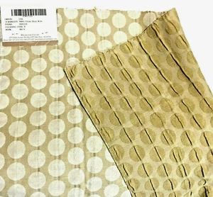 Designer Geometric Polka Dot Texture Reversible Fabric Teflon Beige Tan 26 x 23" - Picture 1 of 9