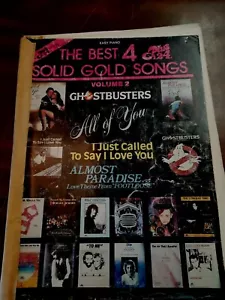 The Best 4 Plus 24 Solid Gold Songs Ghostbusters Piano Sheet Music 1984 G - Picture 1 of 8