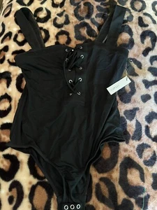 Diva Shirt Top Revolve Capulet Damen SCHWARZ Schnürbody sexy Neu mit Etikett Stretch - Bild 1 von 7