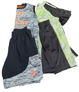 Toddler Boy 3T Short sleeve Summer shirts & shorts Set Lot 4 Athletic Body Glove - Picture 1 of 3