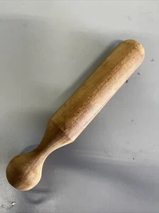 Antique Victorian Wooden Potato Masher/Pestle 10.5" Kitchen Utensil Vtg AZ47 - Picture 1 of 5