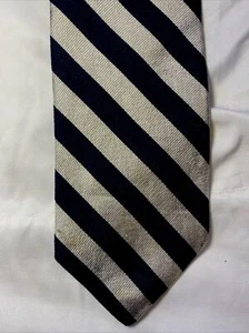 Boston Traders | 100% Silk Men's Repp Stripe Necktie | 58x3.75 - Picture 1 of 7