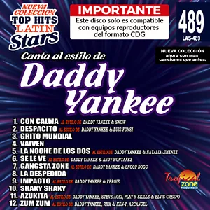 Karaoke Top Hits Latin Stars 489 Daddy Yankee - Foto 1 di 1