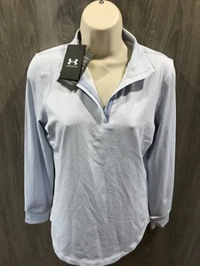 Under Armour Shellrix UPF 30+ Quarter Zip Golf Jacket Women's Size S Celeste NWT - Picture 1 of 7