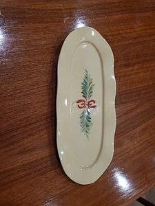 Gail Pittman Southern Living Christmas Ciena Garland Ruffled Serving Tray - Picture 1 of 5