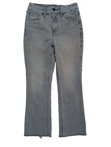 Express Jeans Womens Size Small 0/2/4 Blue High Rise Cropped Flare Denim Stretch - Picture 1 of 12