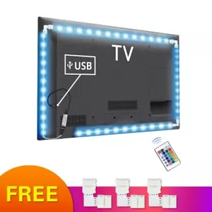 5V RGB USB LED Strip light Tape 5050 tira led USB Diode 1M 2M 3M TV backlight - Picture 1 of 10