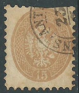 1864-65 VENETO E MANTOVA USATO 15 S DIFETTOSO - M57-8 - Picture 1 of 1