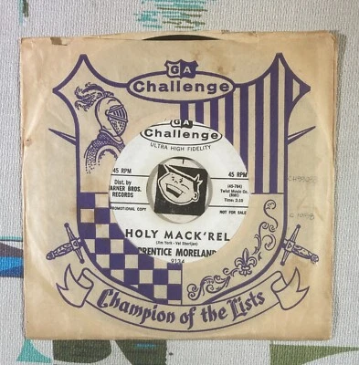 Prentice Moreland 45 Holy Mack'rel / Teacher Drives me Crazy 1962 R&B Rocker VG+ - Image 1 of 2