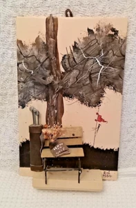 Rich Miller (Phoenix) Signed 3D Humorous Golf Landscape w Mixed Media - Picture 1 of 8