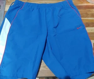 Nike Athletic Department Shorts Blue/Red Size L 32/34 #23F - Picture 1 of 6