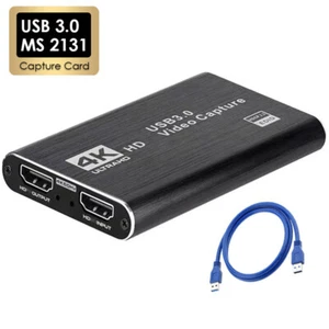 4K USB 3.0 Video Capture Card HDMI-compatible 1080P 60Hz HD Video Recorder Grabb - Afbeelding 1 van 11