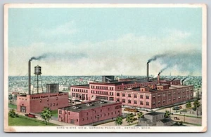Vogelperspektive Gordon Pagel Company Detroit Michigan Postkarte UNP Bäckerei Fabrik - Bild 1 von 2