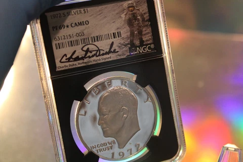 🔥1972 S $1 "SILVER" IKE NGC PF 69 *STAR*CAMEO~TOP POP ONLY 77 & ONLY 1 ON EBAY! Cover