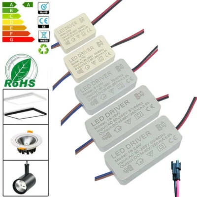 LED Trafo Driver 3W 12W 15W 18-24W 36WTransformator DC 12V 36V Netzteil Treiber - Bild 1 von 4