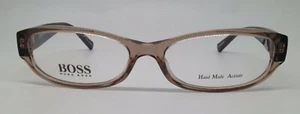Hugo Boss 0419 Crystal Brown XBI Plastic Eyeglasses Frame 53-16-135 Italy New RX - Picture 1 of 5
