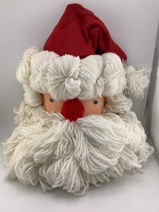 Vintage Handmade Christmas Santa Claus Hanging Wall Decor - Picture 1 of 5