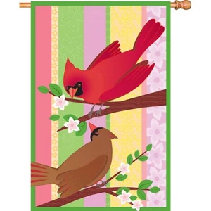 Cardinals On Wings of a Song House Flag PR 52643 - Picture 1 of 1