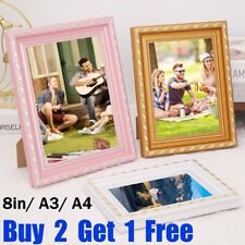 2+1Free Photo Frames 8inch A3 A4 Family Ornate Shabby Traditional Picture Poster