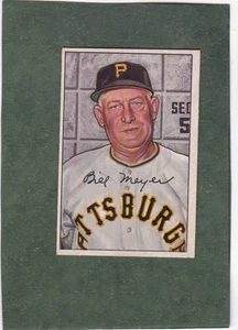 *1952 BOWMAN #155 BILLY MEYER, PIRATES MG mighty fine - Picture 1 of 2