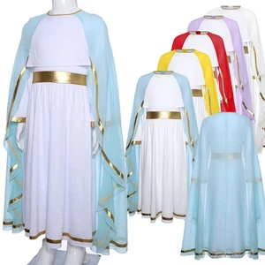 Girls Dress Fancy Skirt Cosplay Costumes Themed Playwear Virgin Mary Cloak - Picture 1 of 64