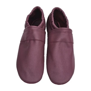 Zapatillas de cuero T. 42, rojo vino, rojo, baya, cuero, medianas  - Imagen 1 de 4