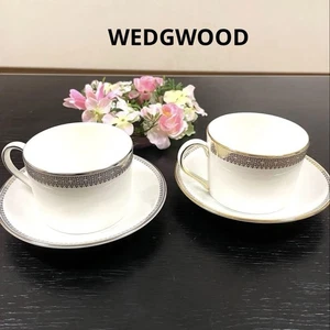 Wedgwood Vera Won Lace Gold Cup & Saucer Set 8.3cm x 5.8cm / 13.8cm x 2cm Used - Picture 1 of 11