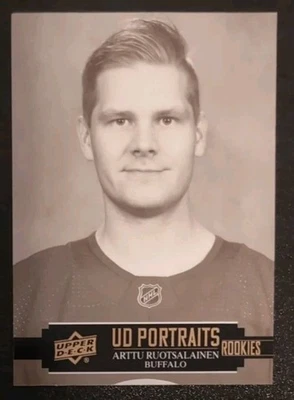 Arttu Ruotsalainen #P56 2021-22 Upper Deck Portraits Insert Rookie Card RC - Image 1 of 3