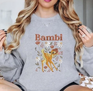 Bambi in Spring Flowers Custom Embroidered Sweatshirt/Hoodie - Bild 1 von 7