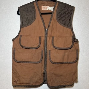 Vintage 60er 70er SafTBak Blech Canvas Jagd Schießen Weste YKK Pride Zip Herren - Bild 1 von 13