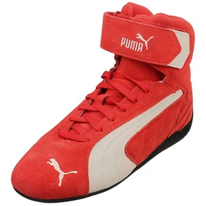 Puma Speedcat Mid Unisex Fashion Sneakers in Red White - Picture 1 of 8