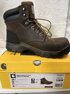 Stivali da lavoro Carhartt donna robusti flessibili 6 pollici punta comp taglia 11M/W Cwf5355 - Foto 1 di 9