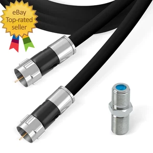 Cavo coassiale RG6 con connettori F Internet ad alta velocità - Foto 1 di 2