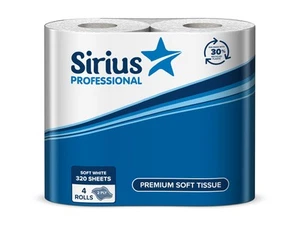 Valuex Premium Toilet Rolls 320 Sheet Ultra Soft White Pack 36 - TR320SRS - Afbeelding 1 van 1