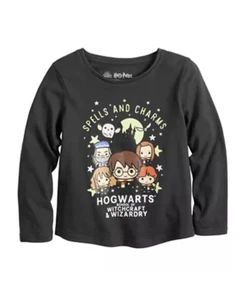 Harry Potter Hogworts School Of Witchcraft And Wizardry Top Size L 10/12 - Picture 1 of 6