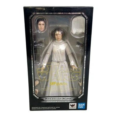 S.H. Figura de acción Figuarts Star Wars Princesa Leia 6" A New Hope IV Bandai Open Foto 1 de 4
