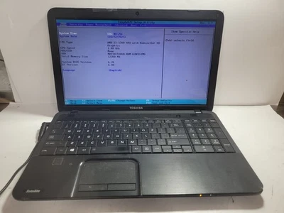 Portátil Toshiba Satellite C855D-S5201 con AMD E1-1200, 12 GB de RAM para reparación #0347 Foto 1 de 4