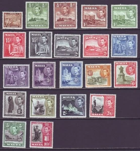 Malta 1938 SC 191-205 MH Set - Picture 1 of 3