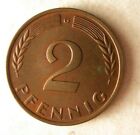 1958 G Germania 2 Pfennig - Au - Alto Qualità Moneta - Tedesco Bin #21