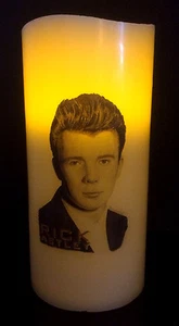 RICK ASTLEY ELECTRONIC FLAMELESS FLICKERING CANDLE - Imagen 1 de 1